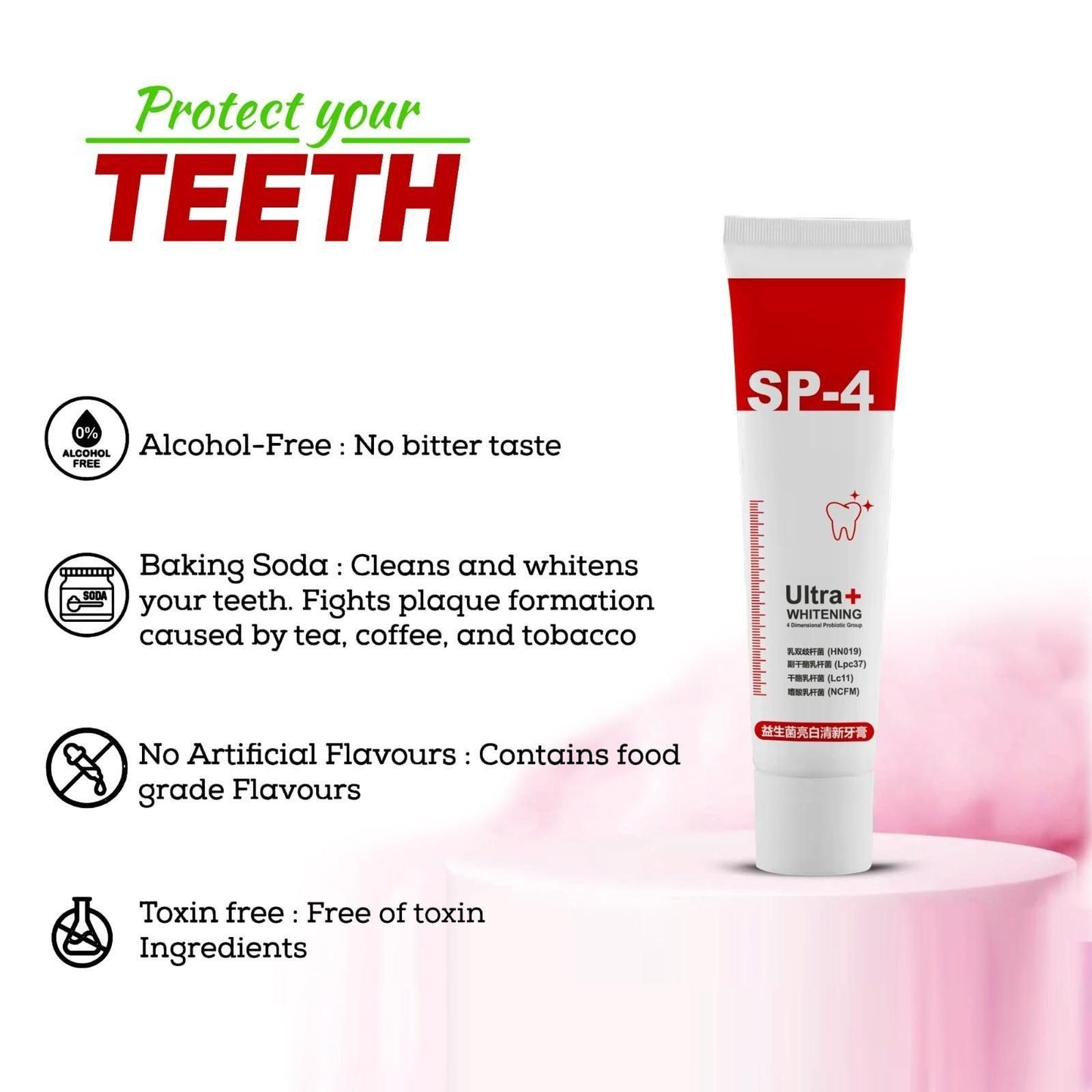 SP-4 Probiotic Intensive Whitening Toothpaste