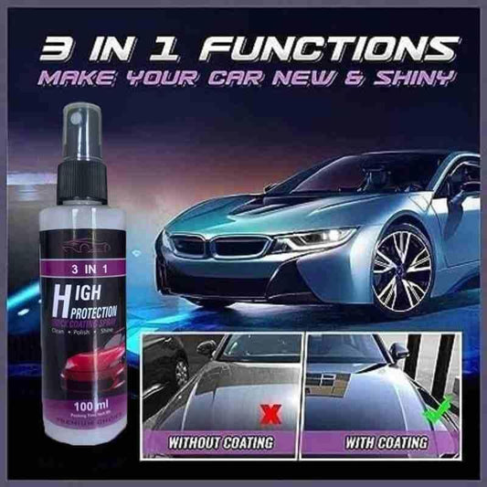 3 in 1 High Protection Car Coating Spray (Buy 1 Get 1 Free)