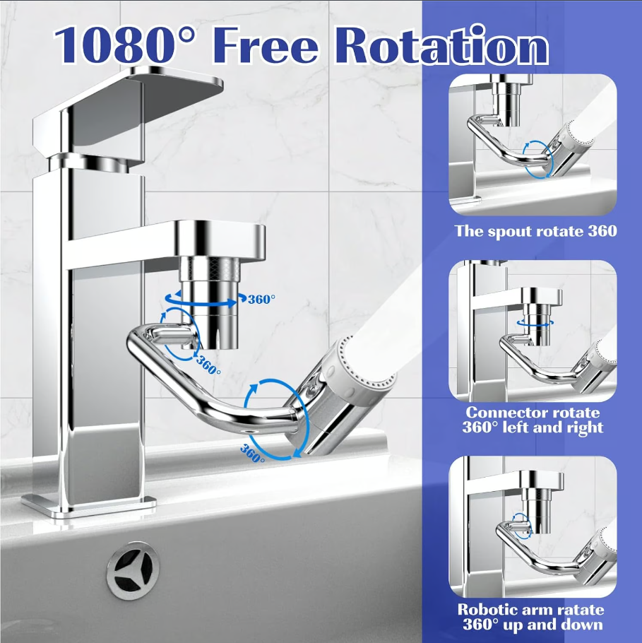 1080° Rotating Faucet Extender