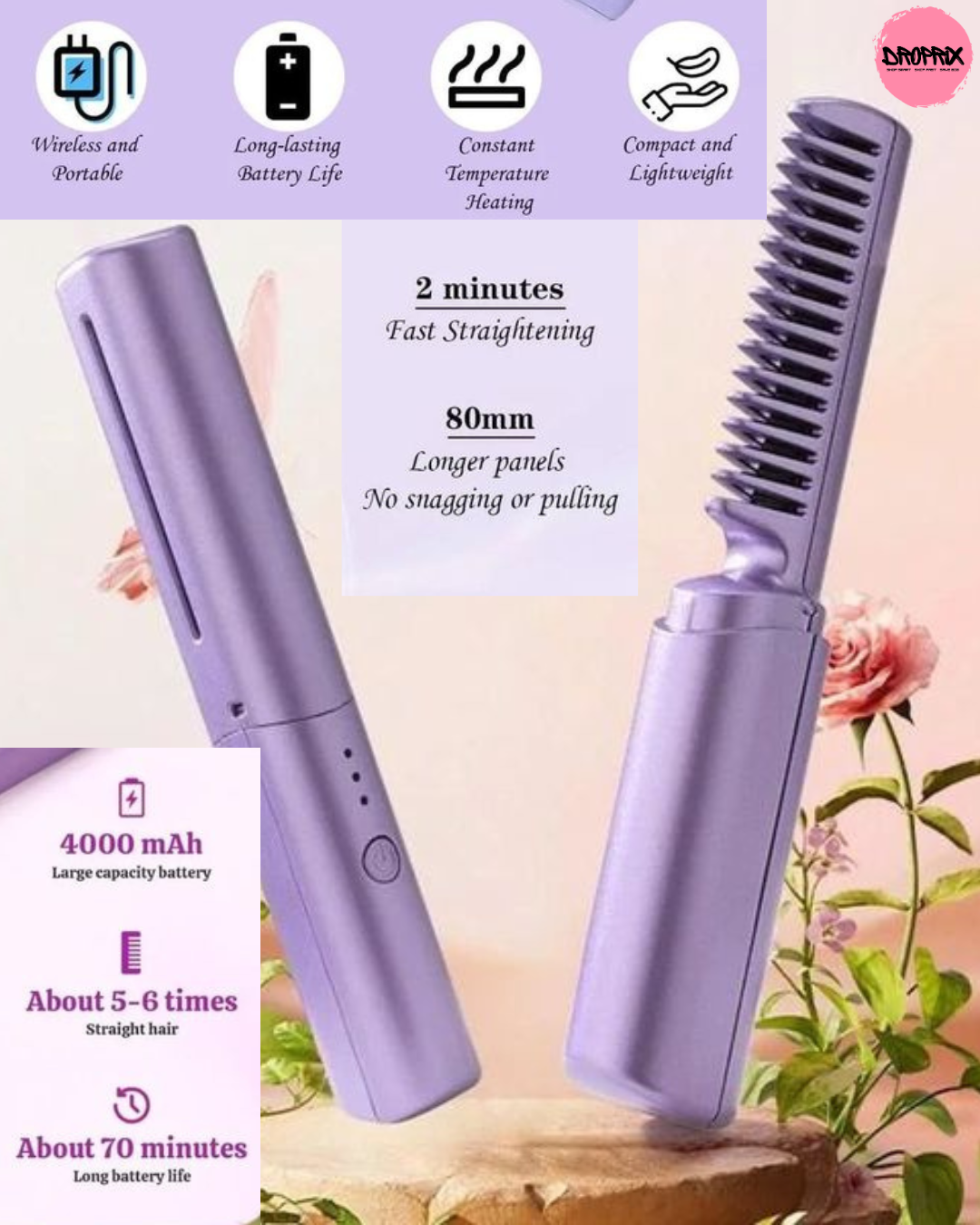 Meneflix Portable Mini Hair Straightener